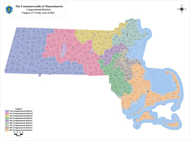 Massachusetts District Map