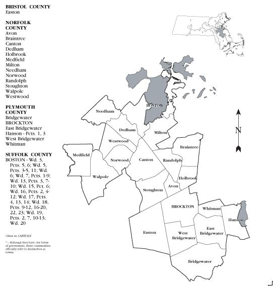 Massachusetts Congressional District Cities and Towns List